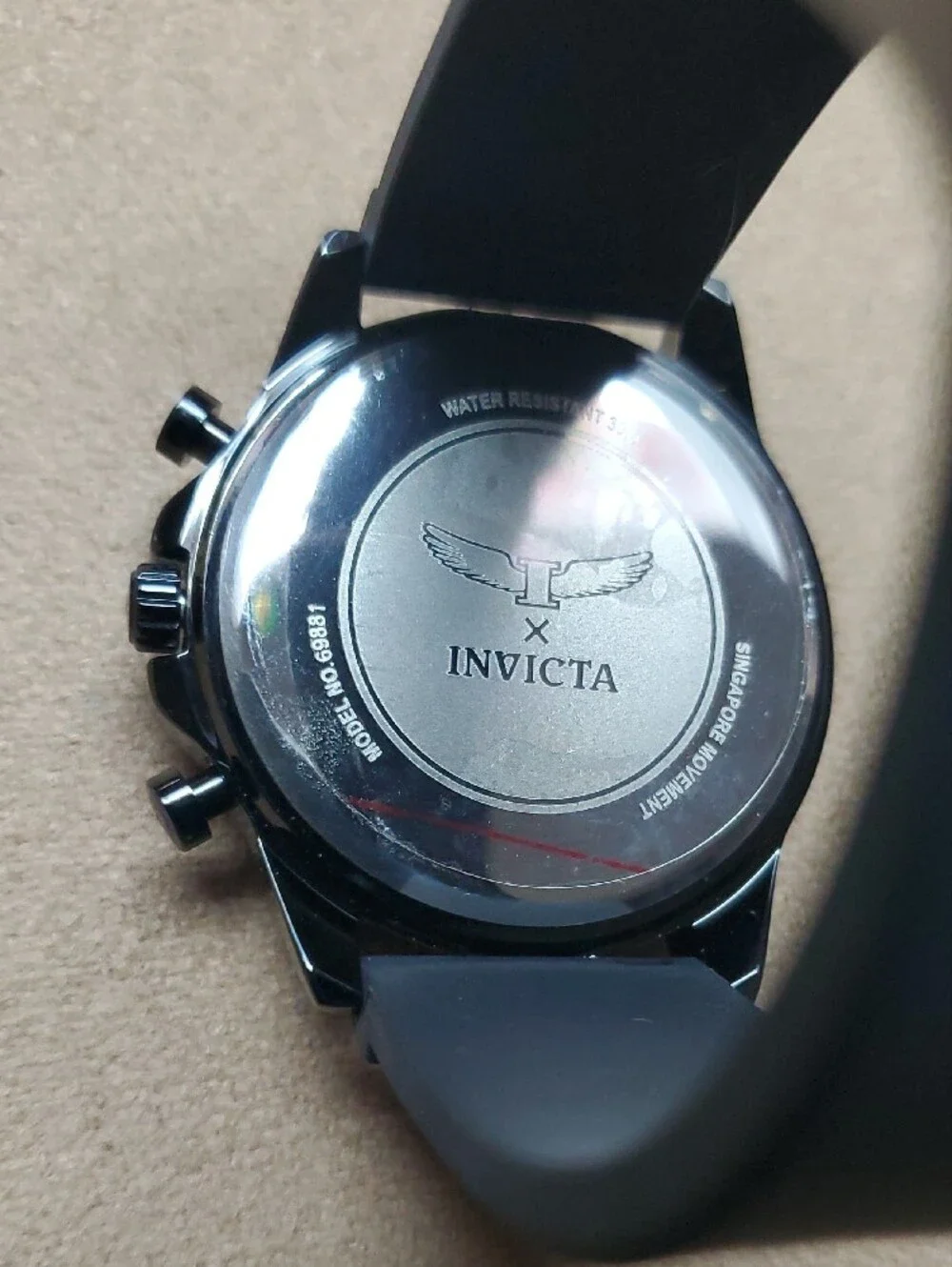 Invicta Black and Green Multifunction Chronograph Watch